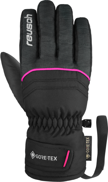 Reusch Teddy GORE-TEX Junior 6291322 7771 schwarz grau pink front